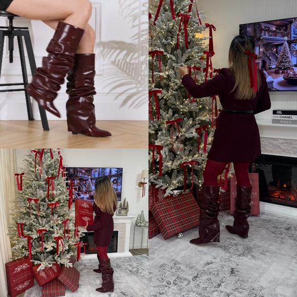 Shoes - Boots Burgundy